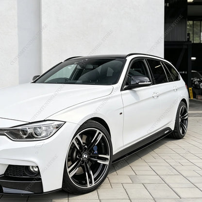 For BMW F30 F31 318I 320I Gloss Black Max Side Skirts Extension