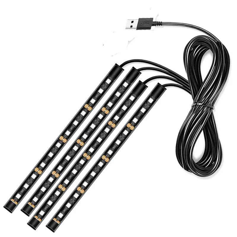 22CM Neon Foot Interior Backlight Cigarette Lighter USB