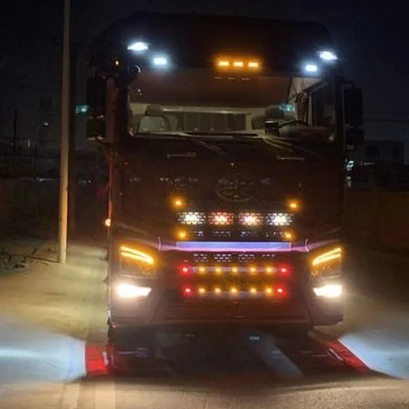 4PCS 12V 24V Side Marker Warning Trailer Trucks Caravan