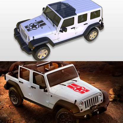 For 4X4 Tactical Vinyl Hood Decal Waterproof Uv Resistant