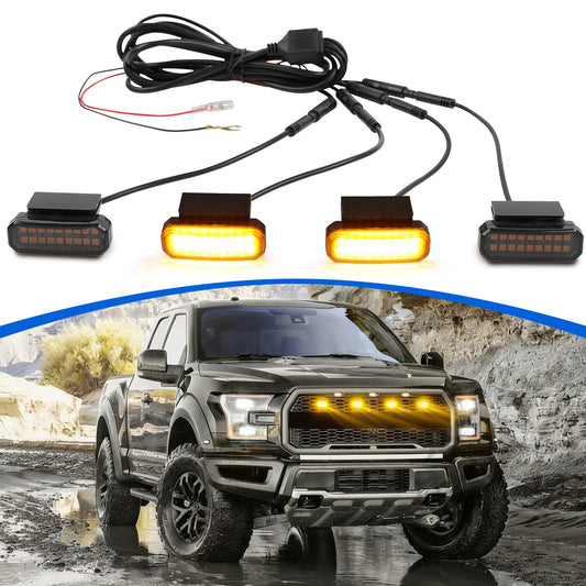 12V Grille Daytime Running Warning Pickup Truck Haze Headlight