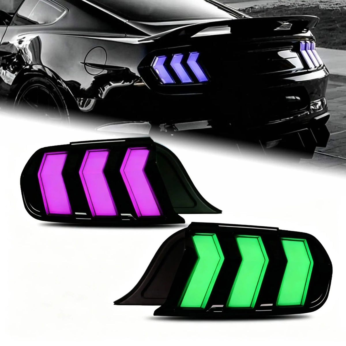 For Ford Mustang Gt 2015-2023 RGB Taillights Sequential Turn