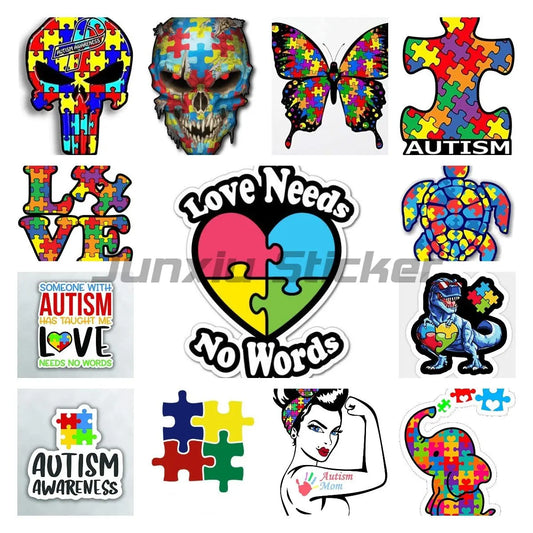 Children Adults Autism Awareness Safety Sticker Window Decal