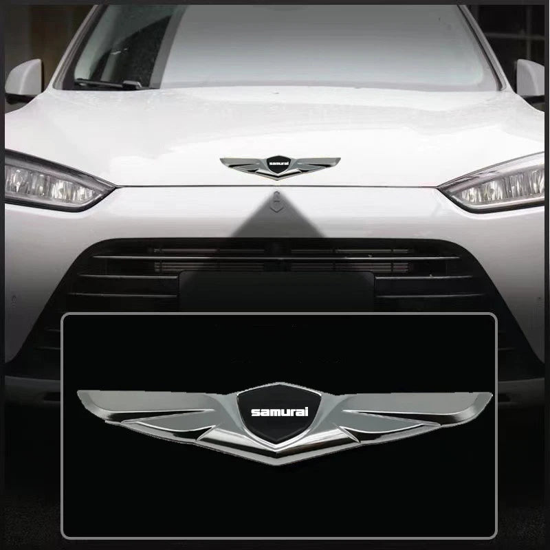 For Suzuki Samurai Modification Stickers 3D Metal Badge Hood