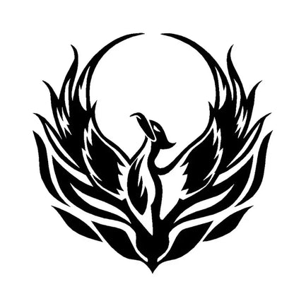 Flame Fire Phoenix Cool Sticker Body Bumper Windows Motorcycle