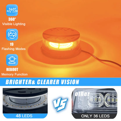 For Vehicles Flashing Lights Beacon Lights Amber Strobe