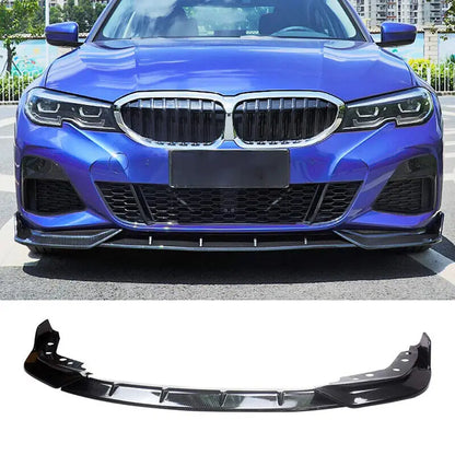 For BMW 3 Series G20 G28 3PCS Front Bumper Spoiler Lip Splitter