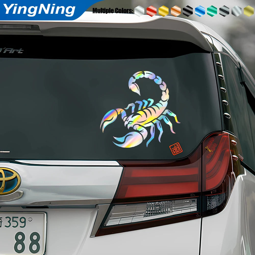 Cool Scorpion Animal Sticker 3D Reflective Decals Waterproof