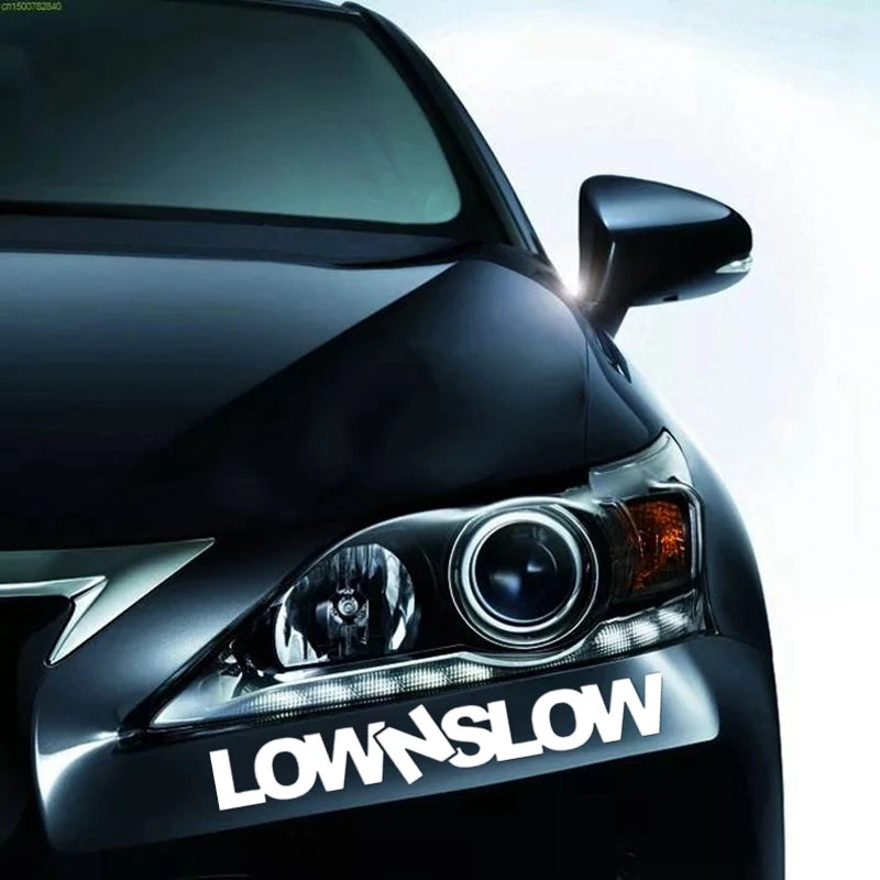 Various Sizes die-cut Vinyl Decal Low N Slow Sticker