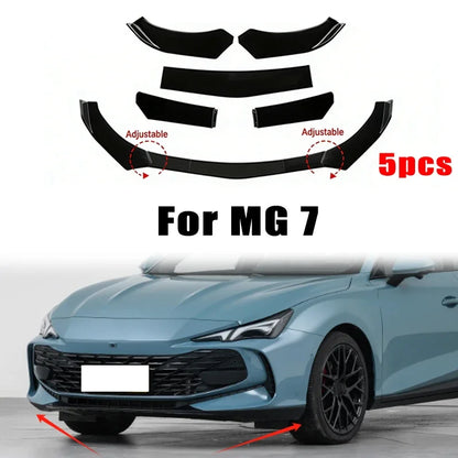 For MG 7 5PCS ABS Material Front Bumper Separator Lip Body Kit