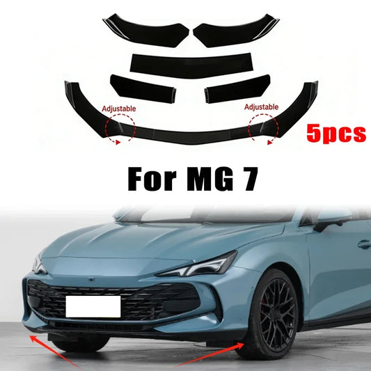 For MG 7 5PCS ABS Material Front Bumper Separator Lip Body Kit