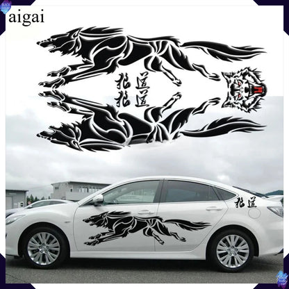 Wolf Totem Wrap Sticker Body Decal Vinyl Graphic Modified