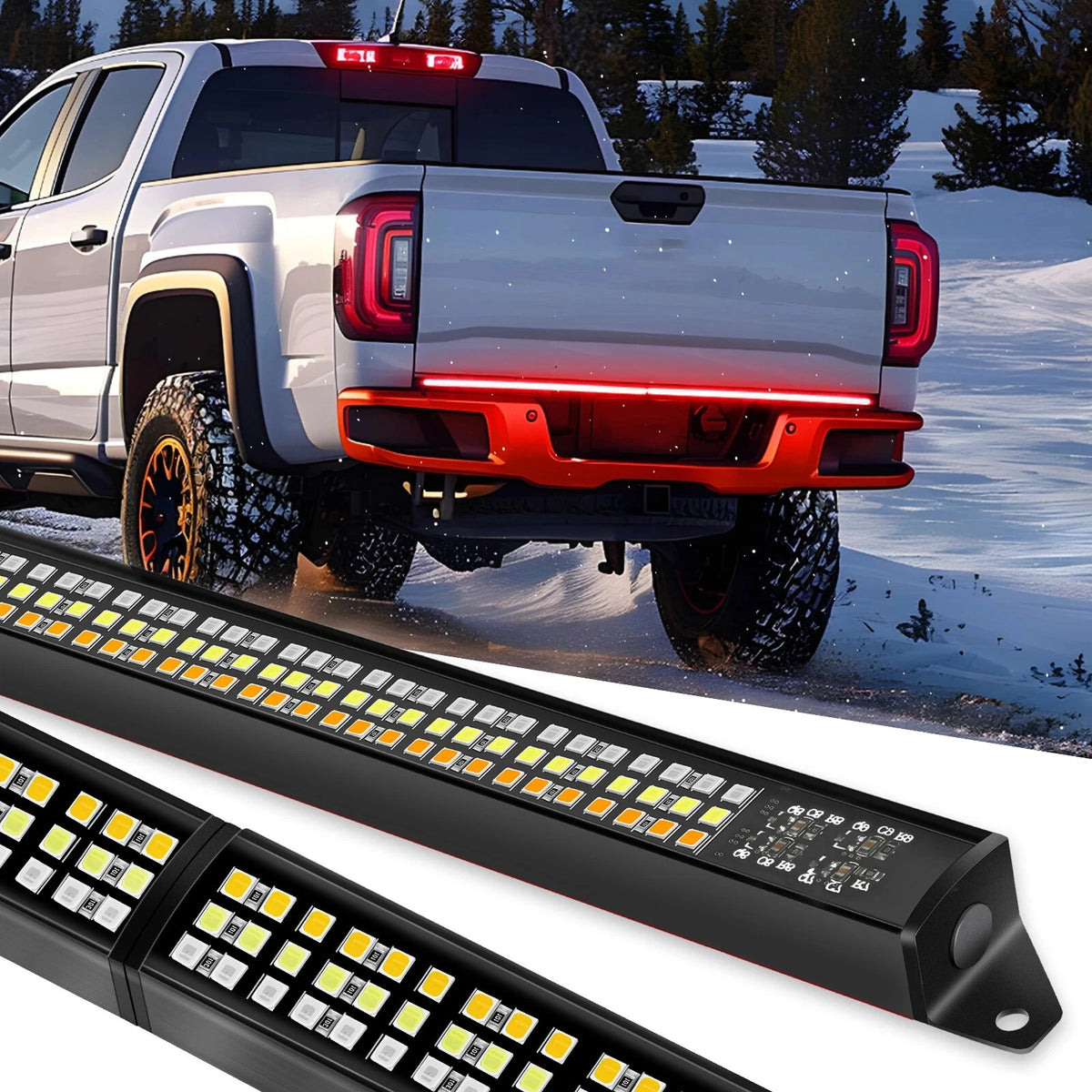 For Chevy Silverado Ford Dodge Truck Rear Tailgate Strip Bar