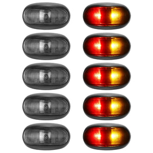 10PCS Side Marker Red Yellow Waterproof Rear Indicator Warning