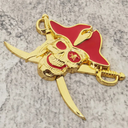 high-quality Modification Metal 3D Stereoscopic Stickers Devil