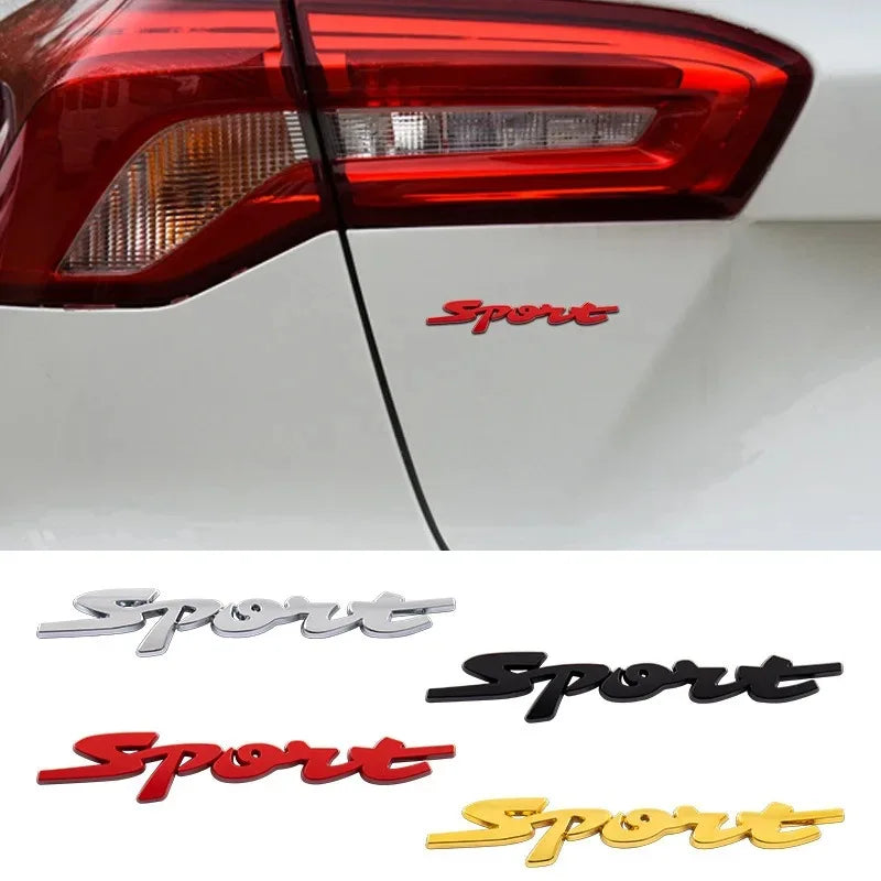 Stickers Metal 3D Trunk Body Racing Sport Word Letter