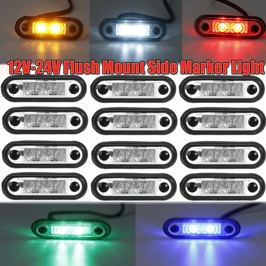 For Kelsa Bars Waterproof 12V 24V Side Marker Clearance