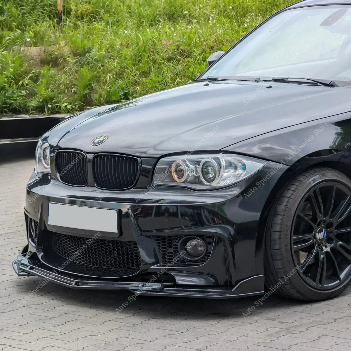 For BMW E81 E82 E87 E88 Front Bumper Lip Spoiler Splitter