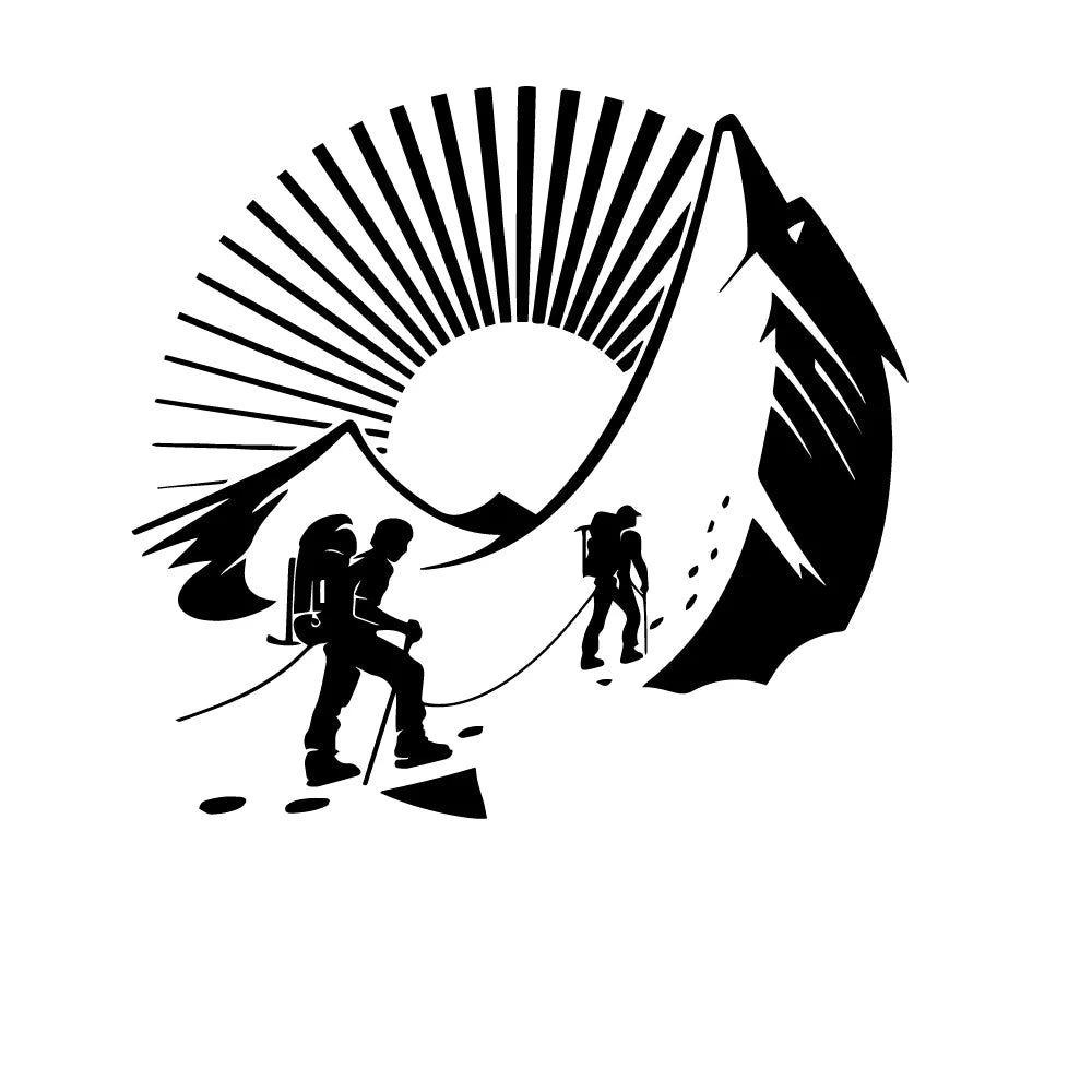 Lykx Adventure Sports Compass Sticker Wrap Vinyl Decal Mountain