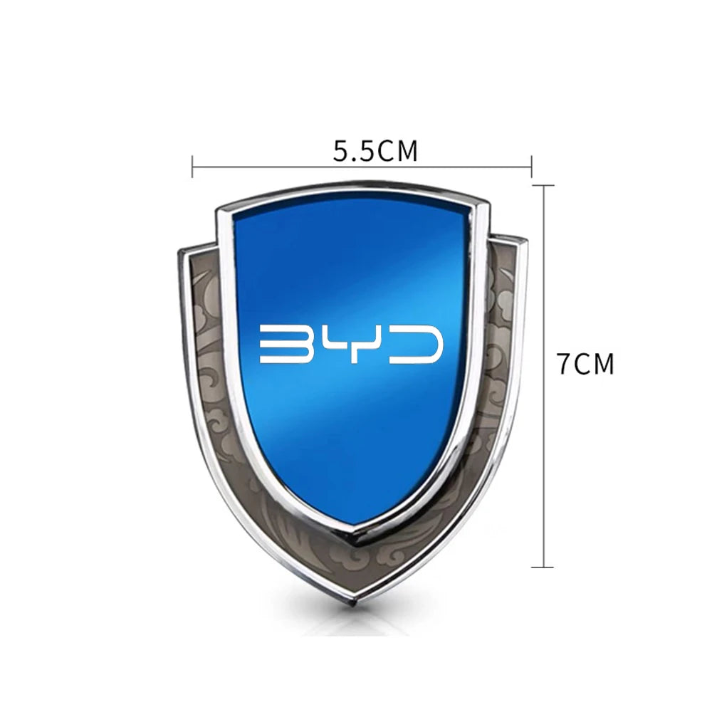 For BYD Atto 3 Act 3 Metal Trunk Window Side Emblem Badge Decal