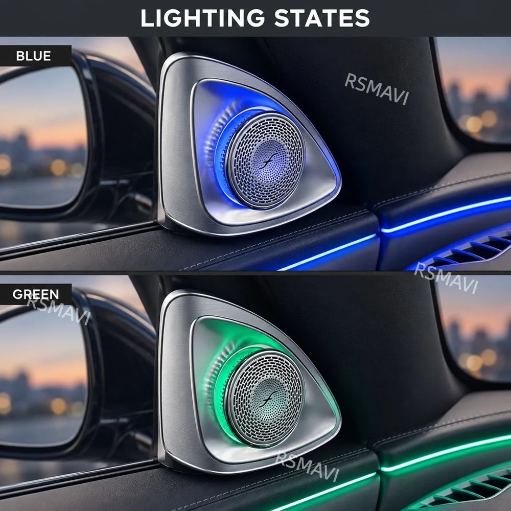 4D Rotating Tweeter Speakers Ambient Lighting Small Motor Version