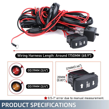 Utv Turn Signal Kit ATV Street Legal Rocker Switch