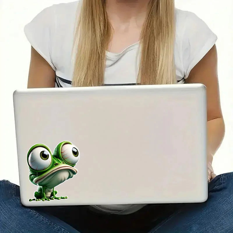 big-eyed Frog Sticker 12.5x14cm Suitable Cars Motorcycles Boats