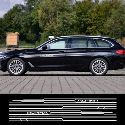 For BMW E36 E39 E46 E90 Long Side Stripes Sticker E91 E92 E93