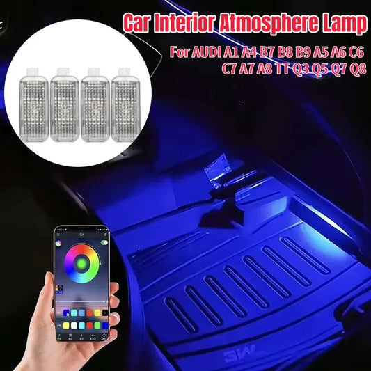 For Audi A1 A4 B7 B8 Footwell Interior Atmosphere B9 A5 A6 C6 C7