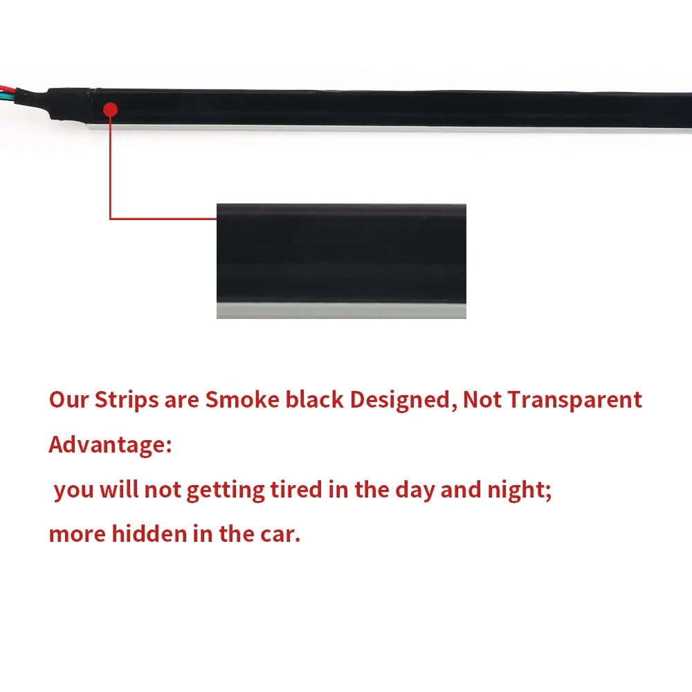 For LED Acrylic Strips Light Part Backlight Guide Ambient Smoke