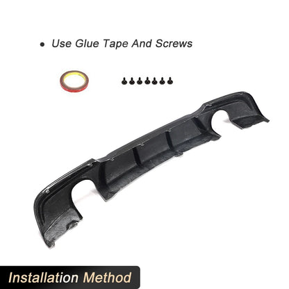 For BMW 3 Series E90 M Carbon Fiber Rear Bumper Diffuser Lip