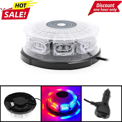 For 38-LED Red Blue Strobe Warning Excavator Parts Thickened
