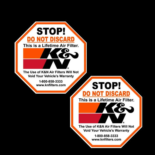 Boutique Decals Exterior Personality K N Filters Warning Sticker
