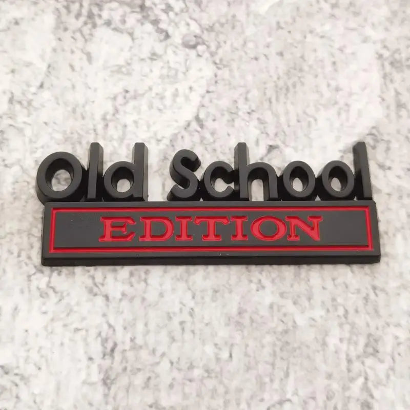 Old School Zinc Alloy Emblem 3D Metal Sticker Edition