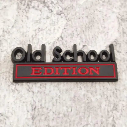Old School Zinc Alloy Emblem 3D Metal Sticker Edition