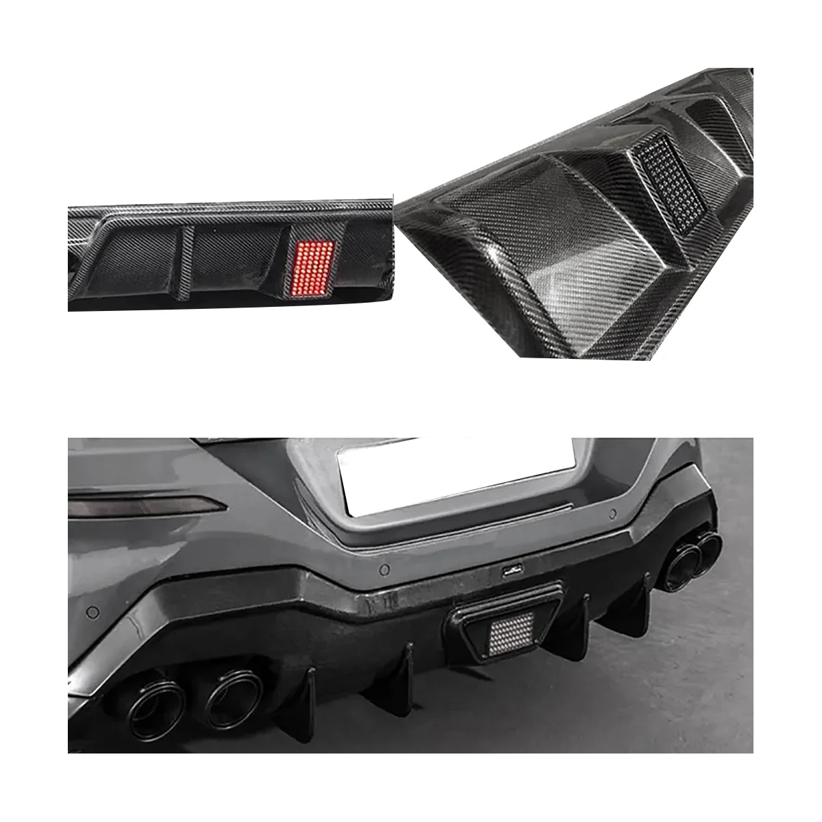 For F1 Pilot Light LED Brake Brake Bumper Cover Pilot BMW Benz