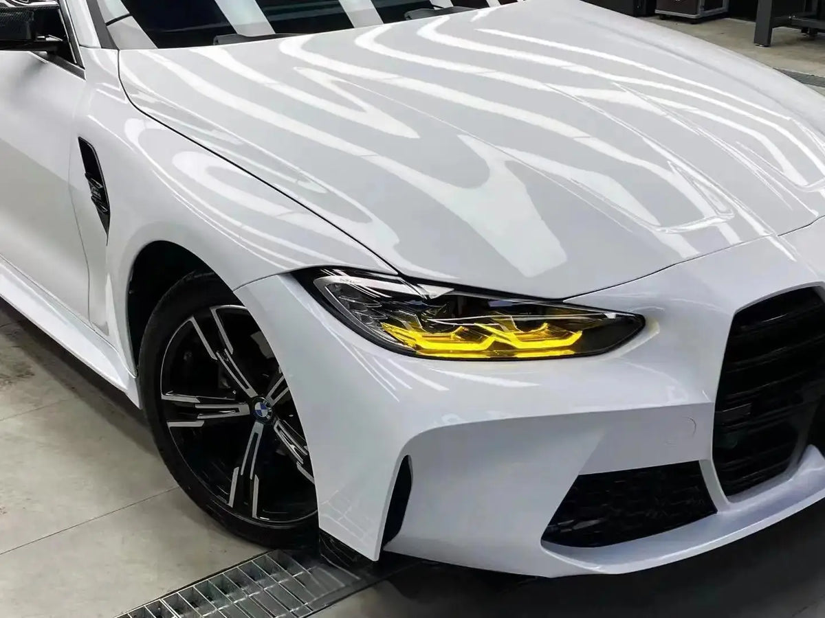 Bright White Vinyl Wrap self-adhesive Motorcycle Body Sticker