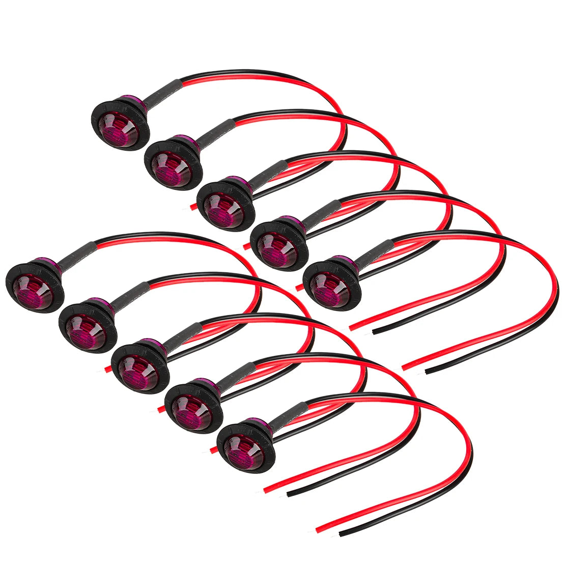 For Pickups 12V 10PCS Set Purple Round Clearance Signal Marker