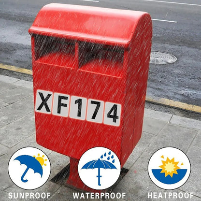 For Pre-Spaced Waterproof Capital Letter Stick 120 Reflective