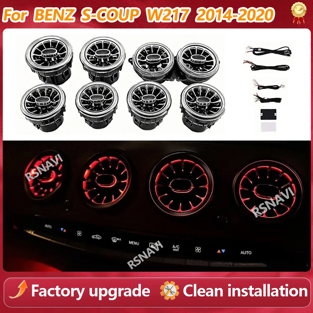 For Benz S-Coupe W217 C217 Dashboard Doors Atmosphere Colors Air