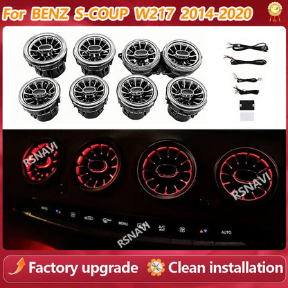 For Benz S-Coupe W217 C217 Dashboard Doors Atmosphere Colors Air