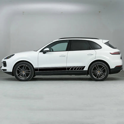 For Porsche Cayenne Side Skirt Body Under Strips Decal Stickers