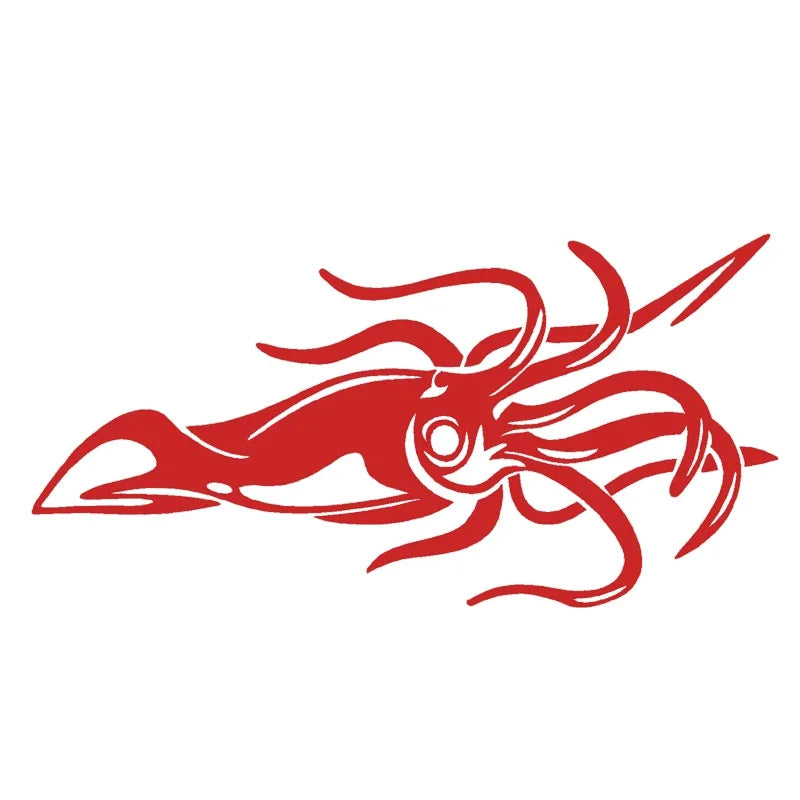 Stickers Octopus Squid Reflective Window Sticker Waterproof