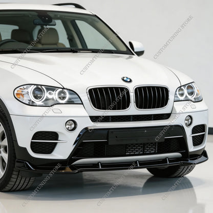For BMW X5 E70 Standard X-line 2010-2013 Facelift Gloss Black