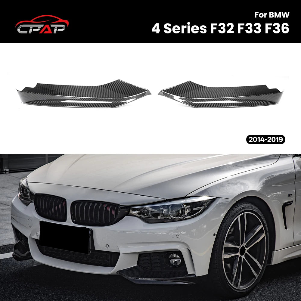 For BMW F32 F33 F36 Mp Real Dry Carbon Fiber Front Splitter