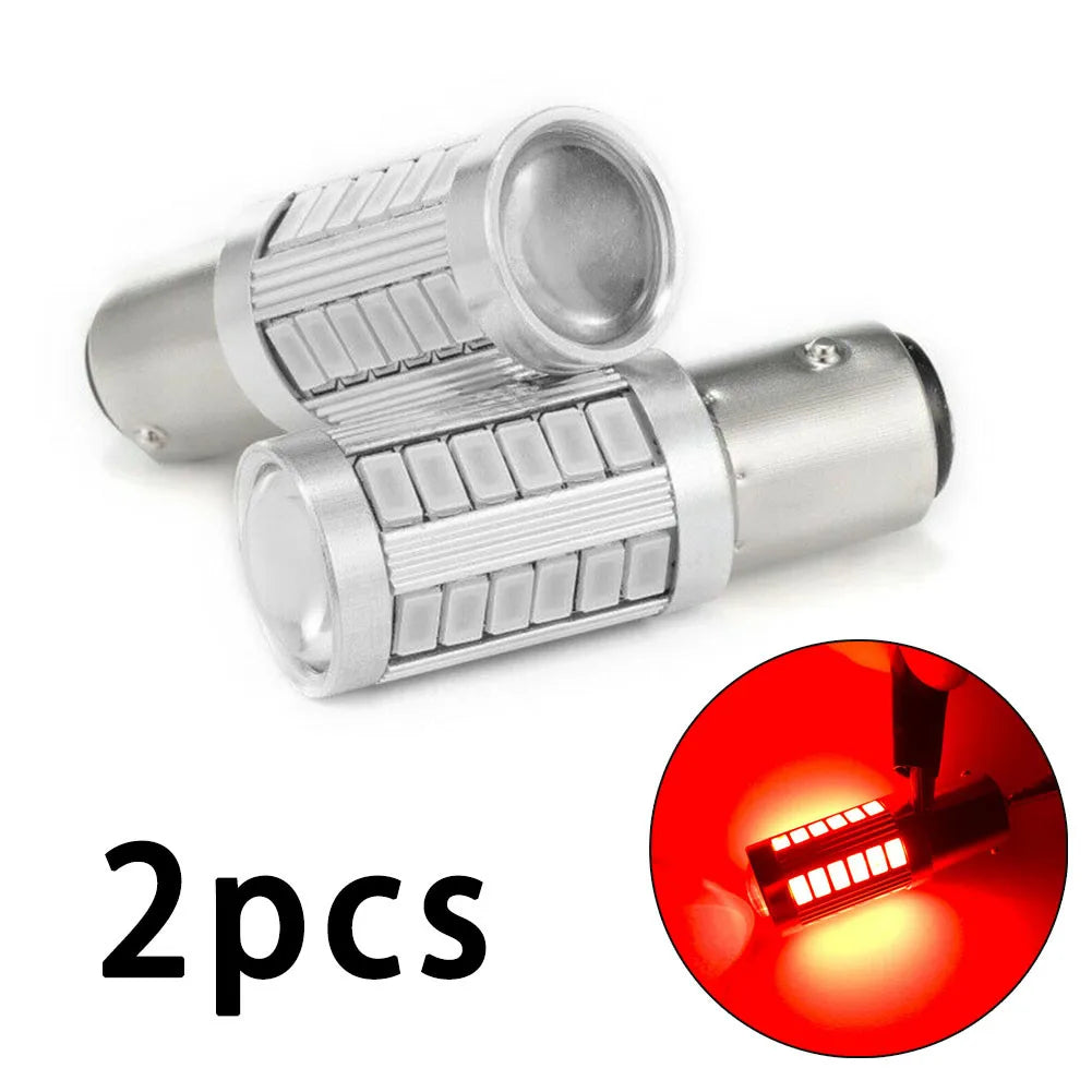 2PCS Red Brake Tails 1157 P21 5W 380 bay15d