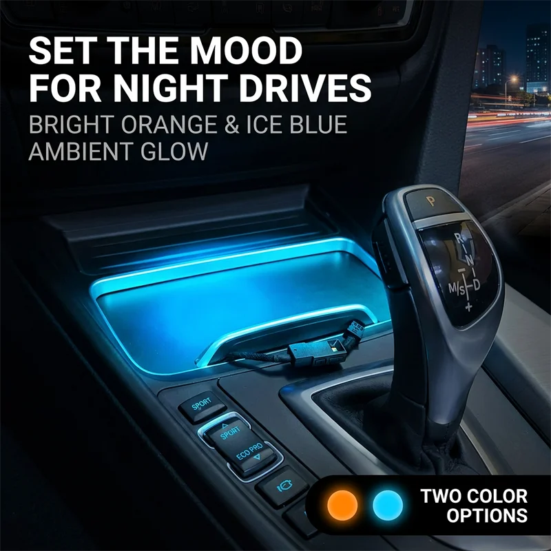 For BMW 3 4 Series F30 Cup Holder Surround Ambient Lighting F31