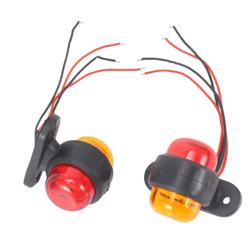 aea6-4pcs Truck Trailer Lamps 24V Side Marker Warning Signal