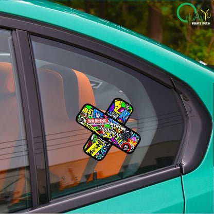 Creative Patch Block Scratches Sticker Brand Graffiti Bandage