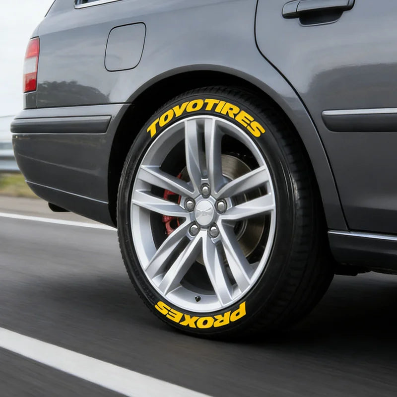 One Tire Letter Sticker Pvc Waterproof Personalized Decal Without